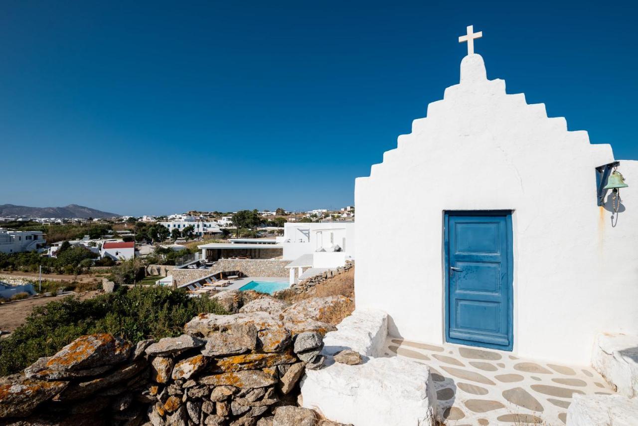 Villa Petra Mare Above Mykonos Town Private Pool Exterior foto